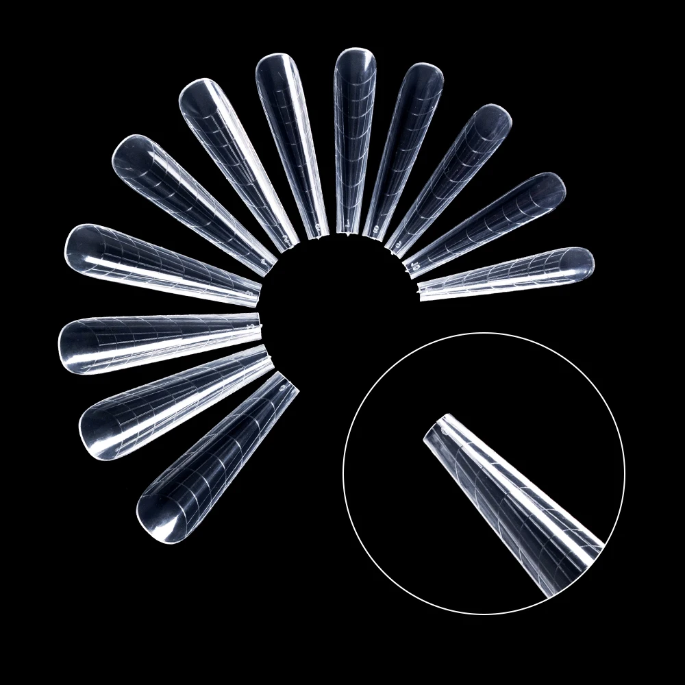Quick Building ABS Acrylic Nail Forms Thread False Finger Extension Tools Artificial Nail Art Tips Mold
