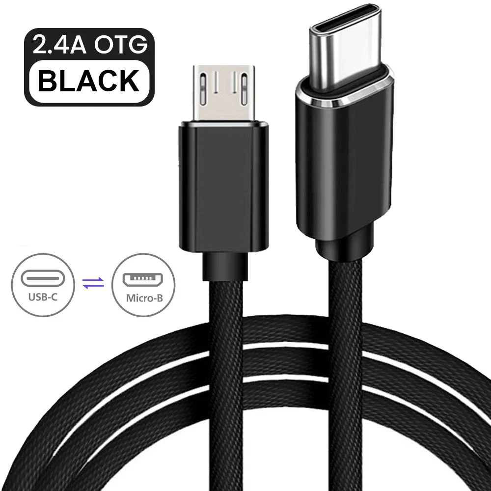 Type C to Micro USB Cable Fast USB Type-C Adapter for Samsung Huawei Xiaomi OnePlus MacBook Pro OTG Mobile Phone Micro USB Cable
