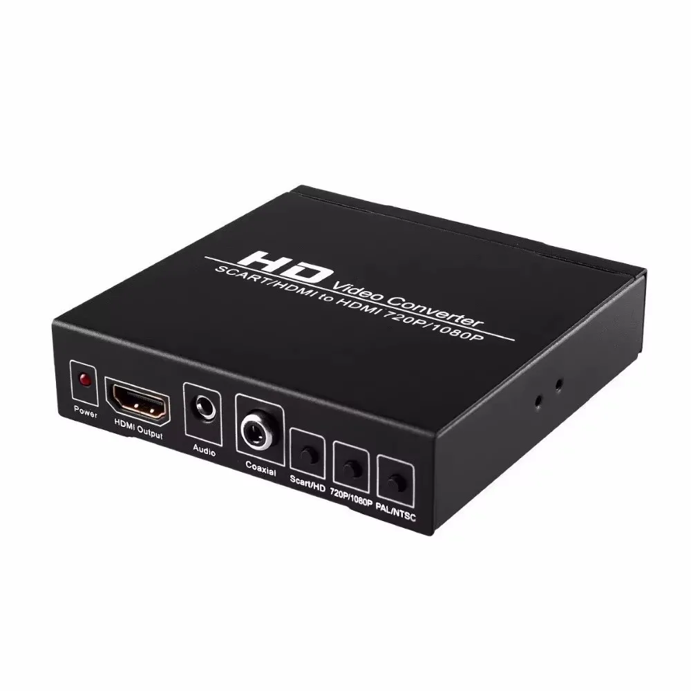 

Conversor digital SCART HDMI para HDMI, conversor de vídeo de alta definição, em HD completo 1080P, com soquete adaptador EU/US