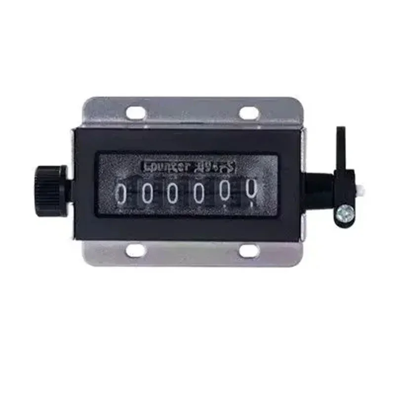 D94-S 6-digit Counters Pull Mechanical Counter Clockwise Rotation Manual Reset Industrial Revolution Table 0-999999