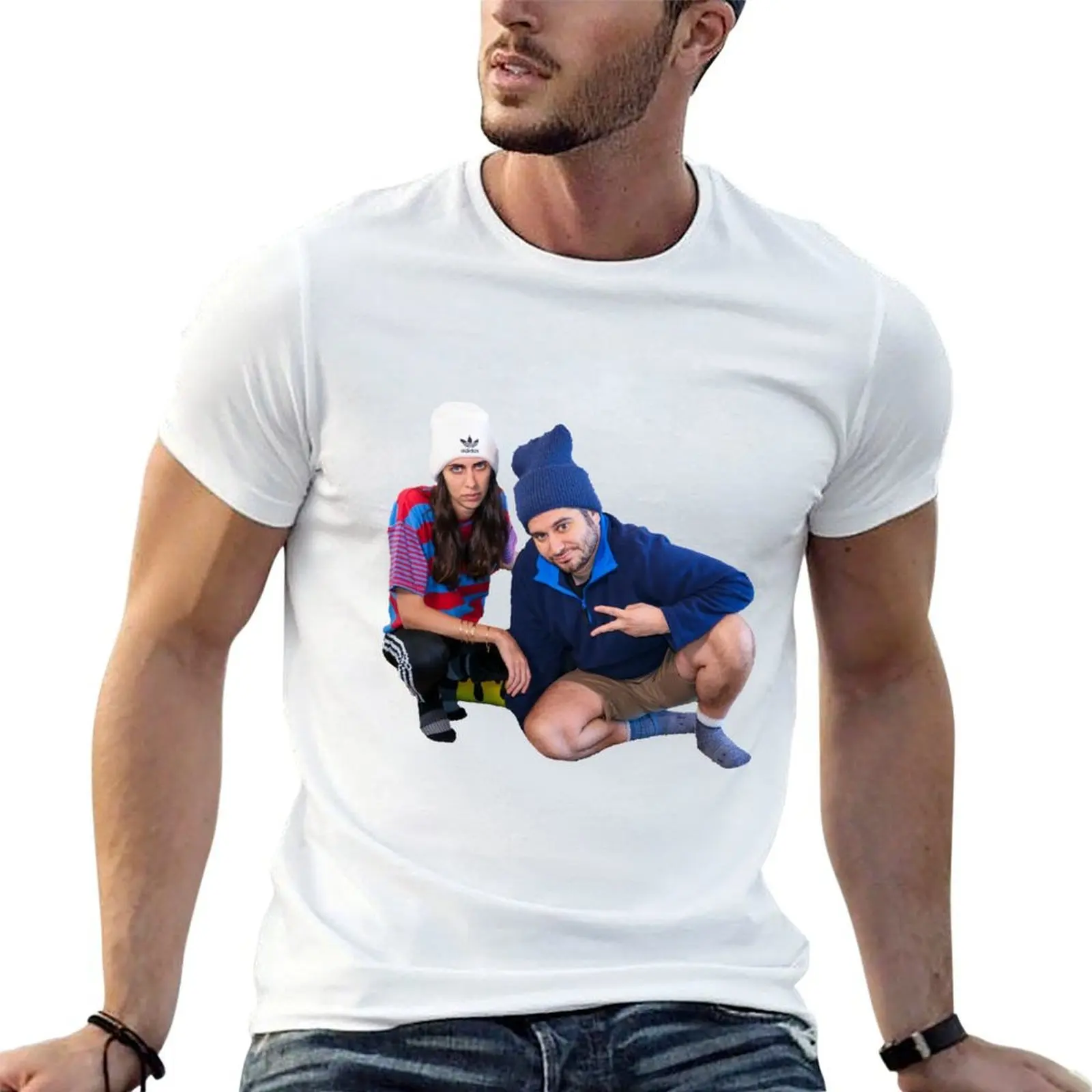 

Ethan and Hila T-Shirt funny t shirts dark humor cotton t shirt man t shirts for man graphic vintage T-shirt