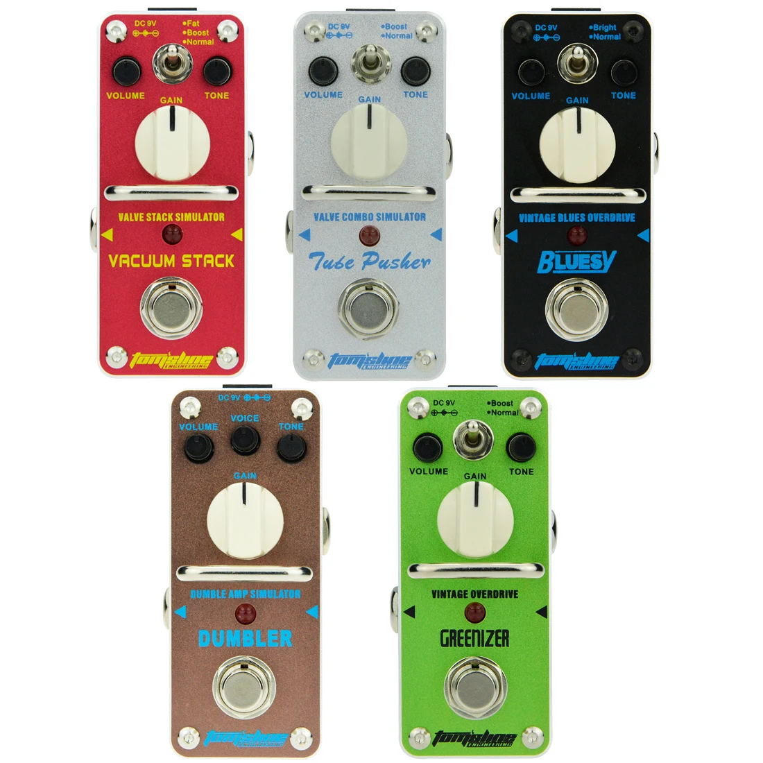 AROMA Electric Guitar Effect Pedal Pedal With Multi-Adjustment Knob True Bypass Guitar Parts & Accessories  Alloy Housing