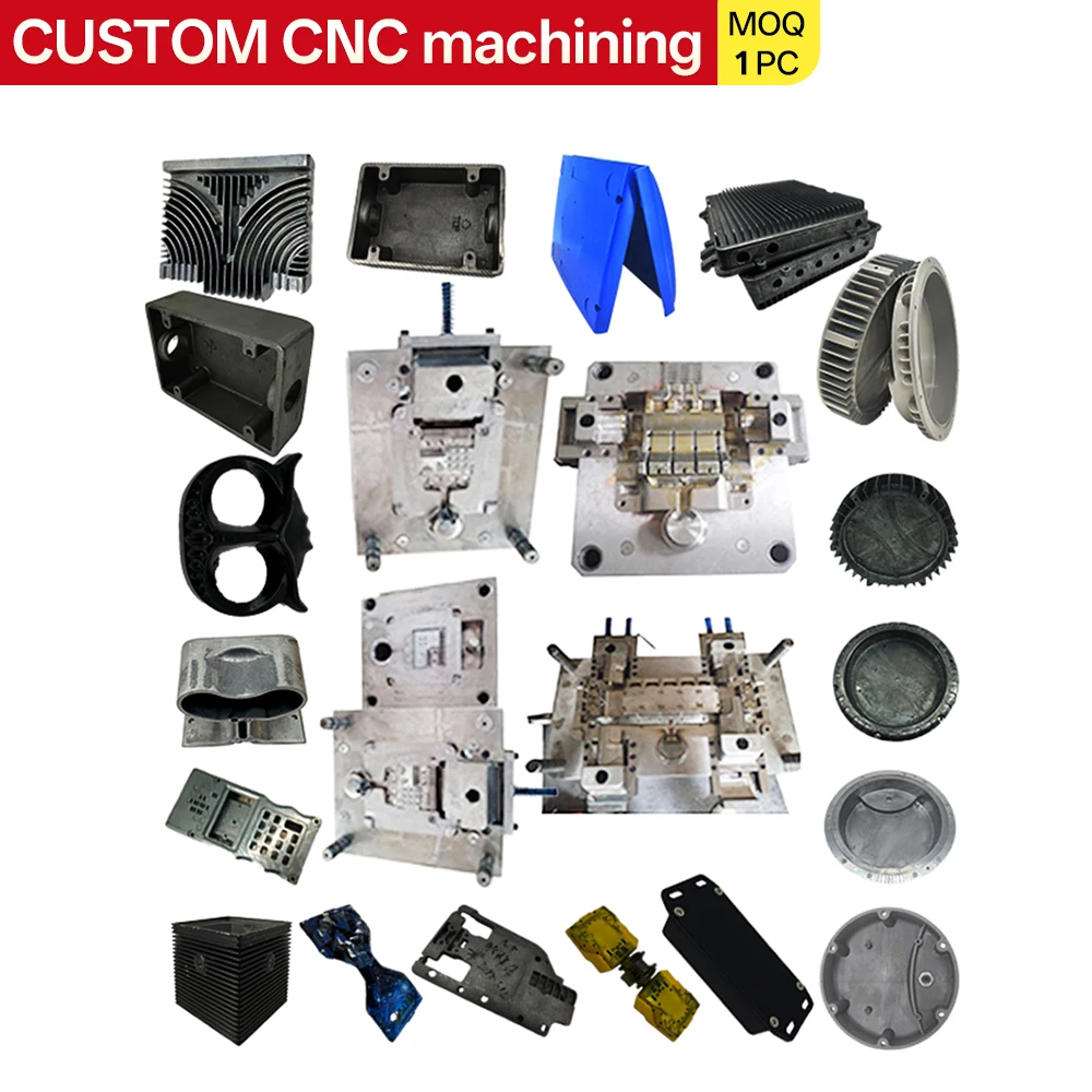 Custom CNC Machining Aluminum Die Casting LED Light Housing Corrosion Resistant Lighting Structural Parts Die Forming OEM Custom