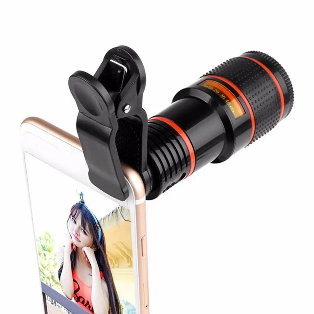 ロングフォーカスレンズ付き12xズームカメラ,外部望遠鏡レンズ,デジタル,ユニバーサル,レンズ,望遠鏡,ロング