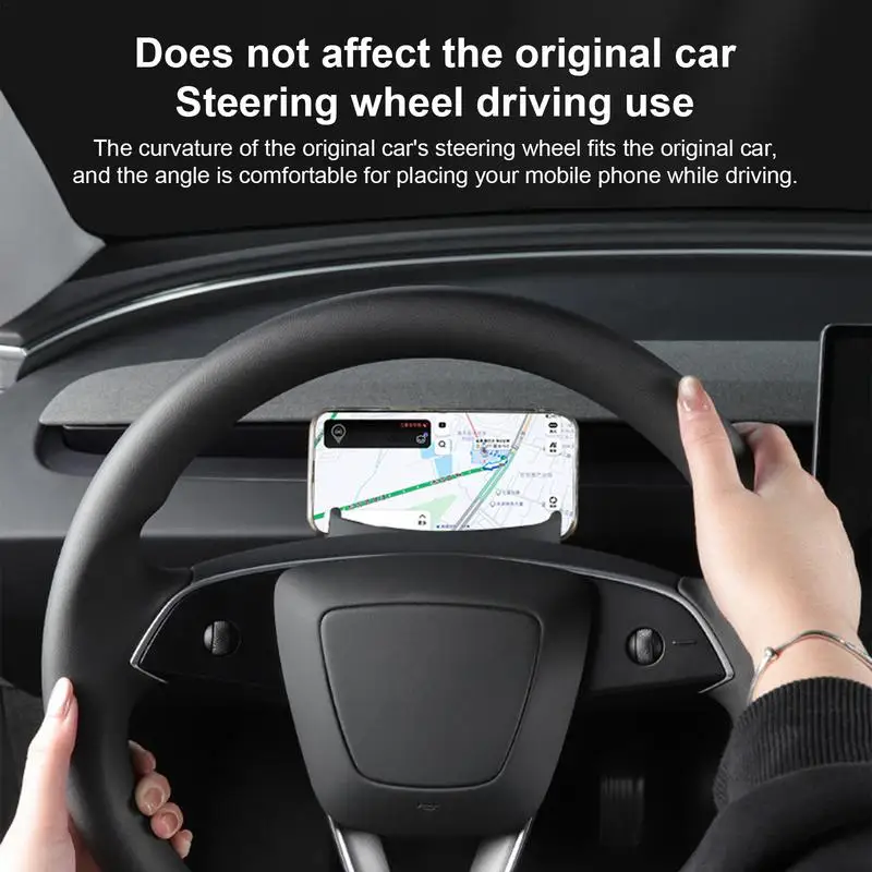 Scatola di immagazzinaggio degli occhiali del supporto del telefono cellulare del volante dell\'automobile per Tesla Model 3 Highland 2024 accessori