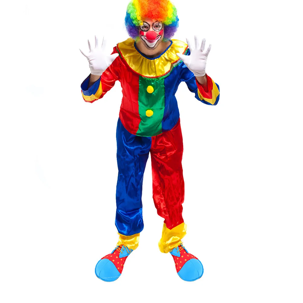 

Bulk Clown Shoes Costume Cloth Supplies Cosplay for Blue Fabric Adult Halloween Child