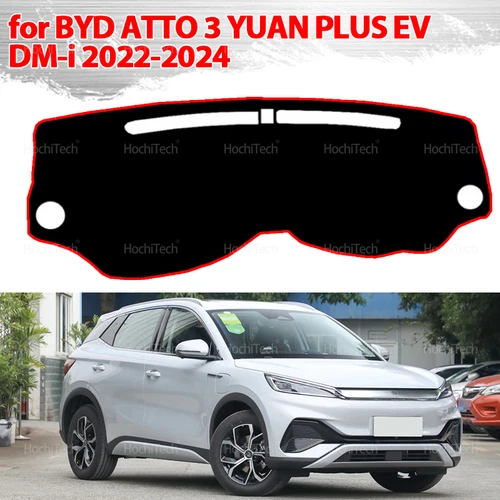 Cubierta protectora para salpicadero BYD ATTO 3 YUAN PLUS EV DM-i 2022 2023 2024, parasol para salpicadero de coche, alfombra Anto-UV