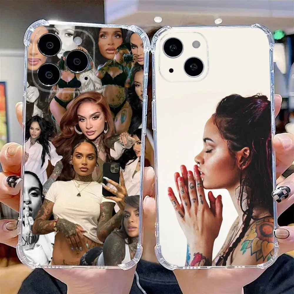 

Singer K-Kehlani Parrish Phone Case For iPhone 16,15,14,13,12,11 Pro,Max,Plus,X,XS,XR,SE,Mini Transparent Silicone Soft