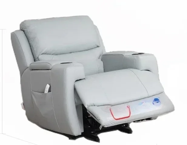 First Class Living Room Multi-Functional Leather Single Electric Functional Recliner for the Elderly