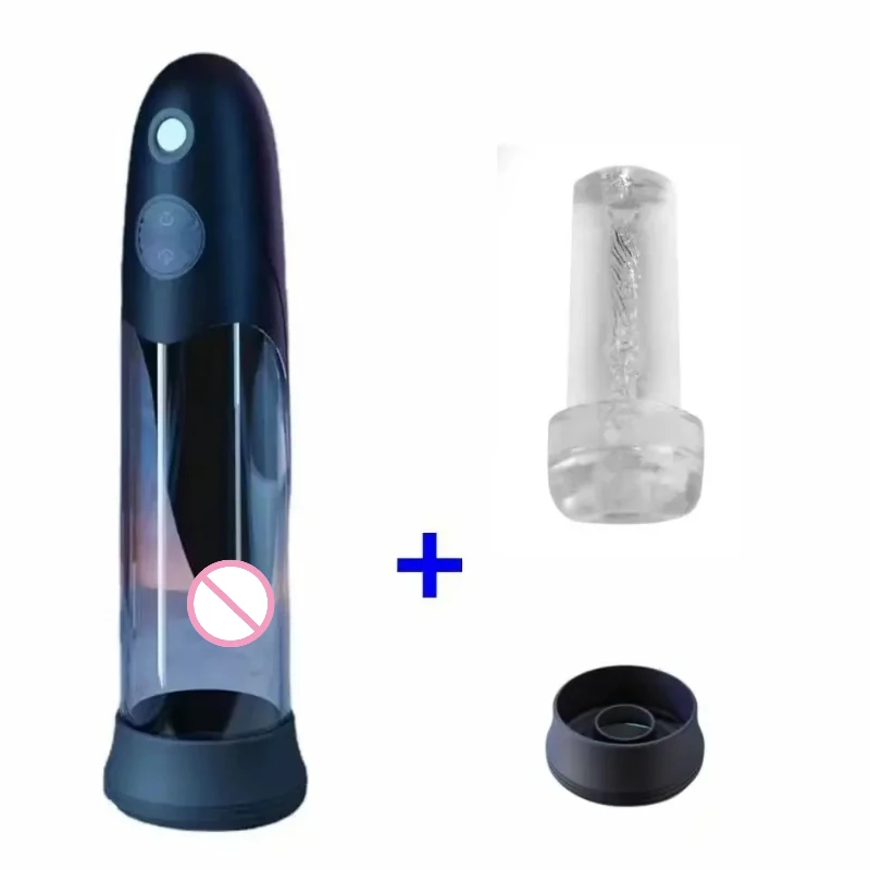 New Male Penis Pump Water Bath Penis Enlargement Vacuum Pump Electric Masturbator Cup Penile Delay Training with Spa Sex Machine