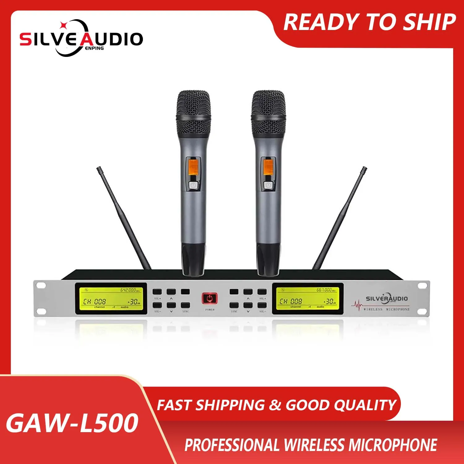 

GAW-L500 best-selling professional UHF wireless microphone with a transmission distance of 100 meters