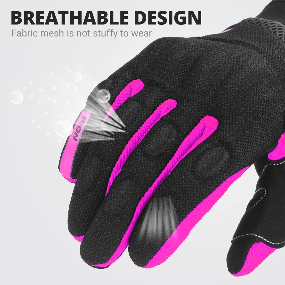 Summer Breathable Full Finger Motorcycle GlovesMotocross Racing Gloves  Non-slip Wear-resistant Touch Screen Moto Biker Gloves