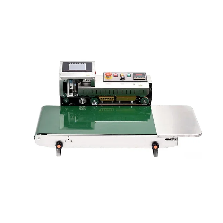 Full-Automatic Horizontal Continuous Band Sealer Machine Plastic Film Bags Heat Sealing Machine Factory Supply Directly