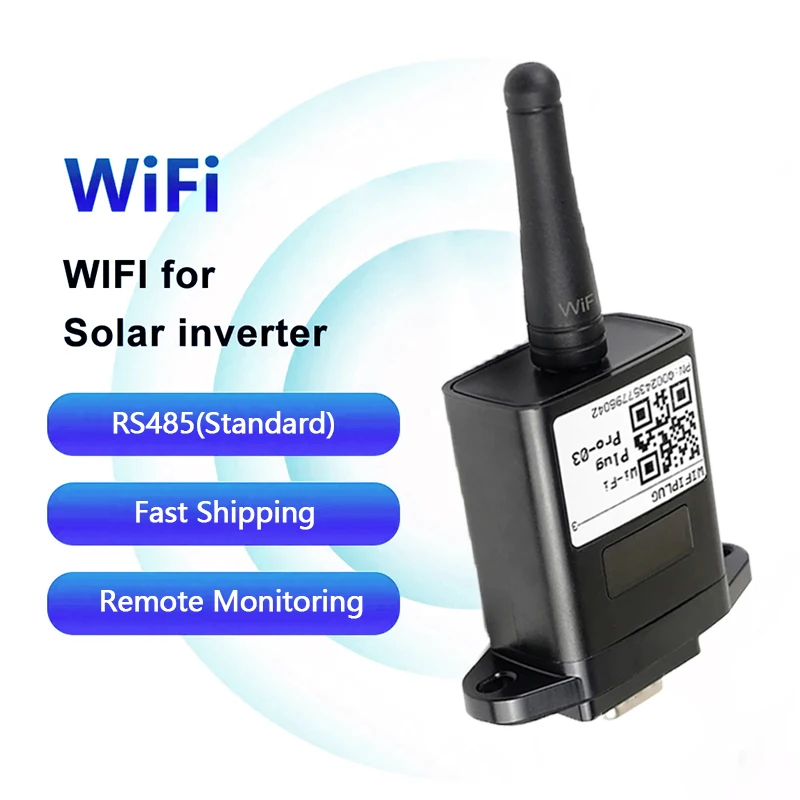 

Wireless WIFI module for off-grid solar hybrid inverter remote monitoring communication cable RJ485 port data harvester