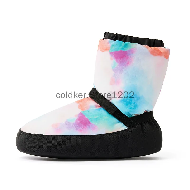 Ballet Shoes Winter Dance Boots Warm-Up Short Boots Anti-Slip Slipper for Dancers and Warm Home Slippers Floor Socks