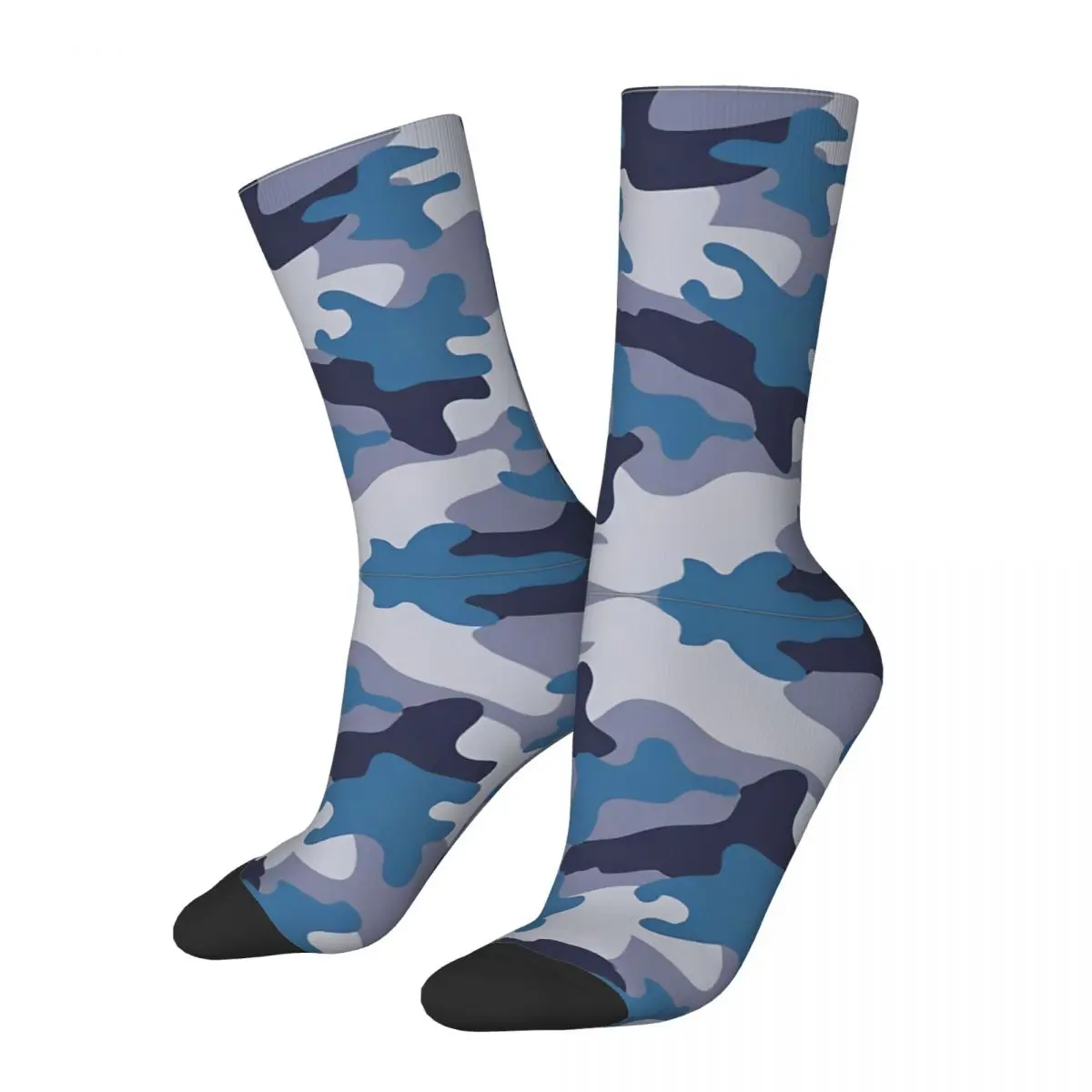 Navy NWU Camo Stockings Men Socks Soft Gothic Socks Autumn Running Sports Anti Sweat Pattern Socks Birthday Present