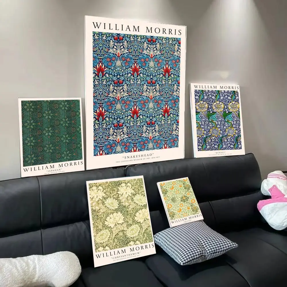 Artist W-William Morris Poster Wall Art Poster Print Decorative Artwork for Bedroom Living Room Office Home Decoration