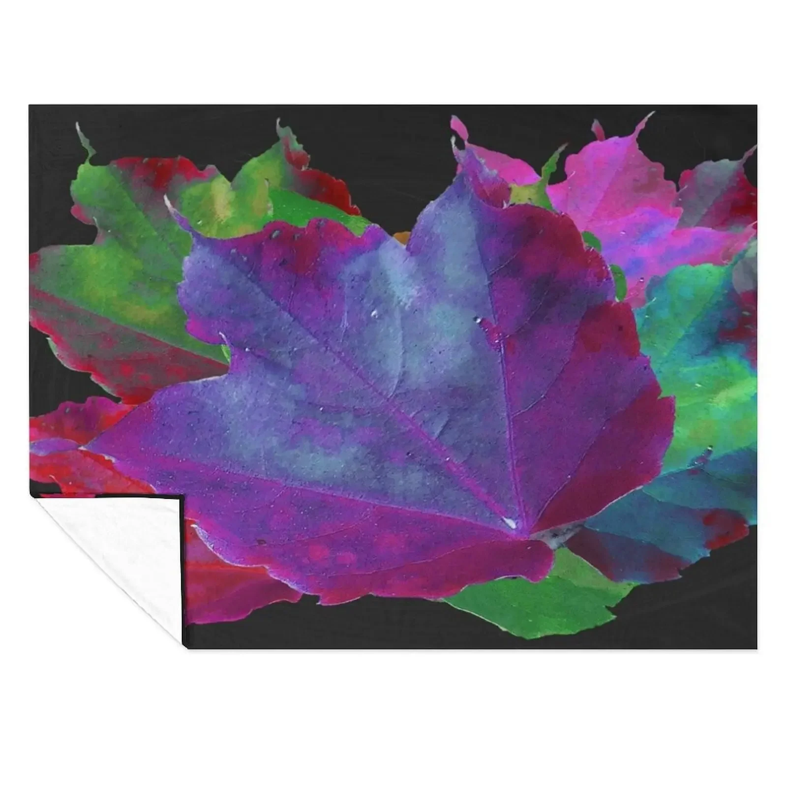 

Vivid Leaves Throw Blanket Summer Beddings Bed Stuffeds Bed covers Blankets