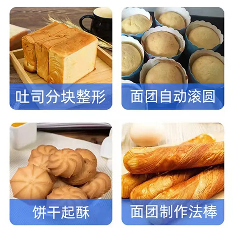 Large commercial fully automatic toast forming machine, multi-functional square bag shaping machine for bakery, square bag
