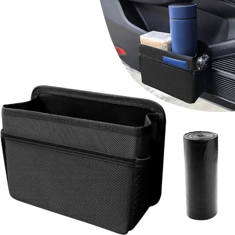 Bolsa de Almacenamiento Plegable para el Respaldo del Asiento del Automóvil, de Tela Oxford, Gran Capacidad para Bebidas, Pañuelos y Pequeños Accesorios de Viaje