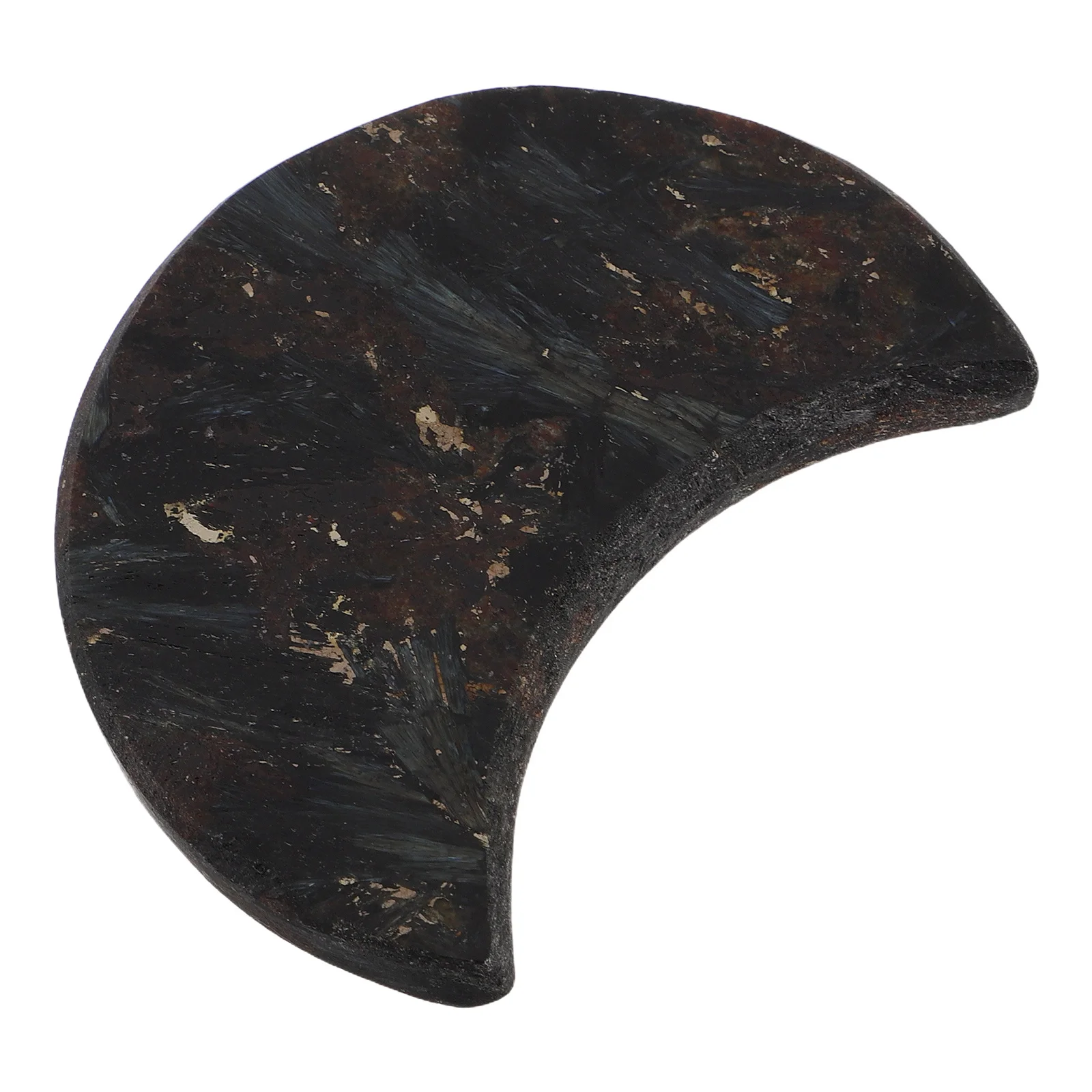 

Moon Shaped Crystal Stone Ornament Elegant Desktop Decor For Home Office Table Craft Crystal Artwork Natural Stone