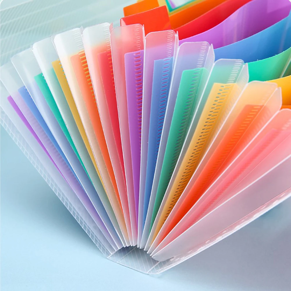 A6 Plastic 13 Pockets File Folder Extension Wallet Bill Receipt File Sorting Organizer Office Storage Bag Folders Filing Product