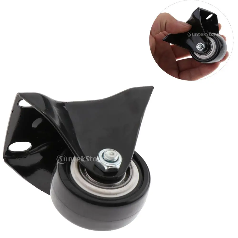 5xHeavy Duty Swivel Caster Wheel Double Ball Bearing Chair Wheel w/ Brake 01