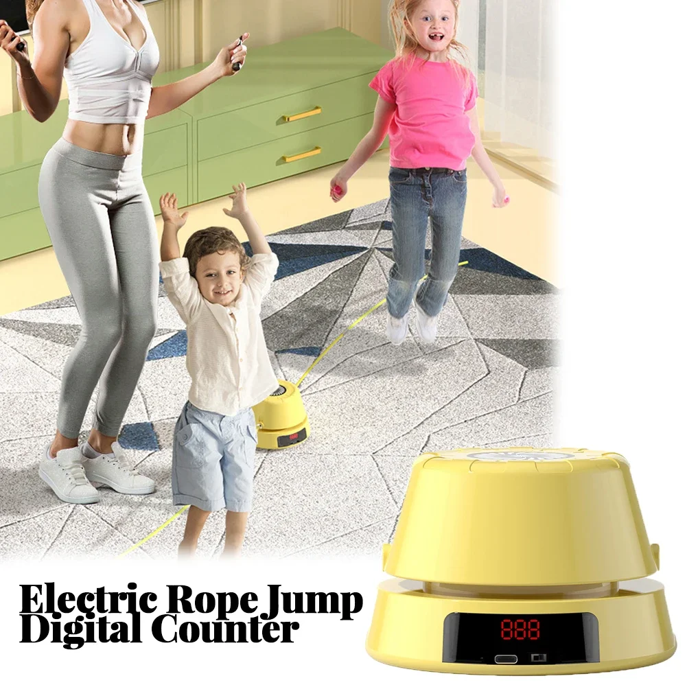 

Electric Rope Skipping Machine Sports Toy Jump Rope Digital Counter Remote Control Automatic Indoor Home Workout Training