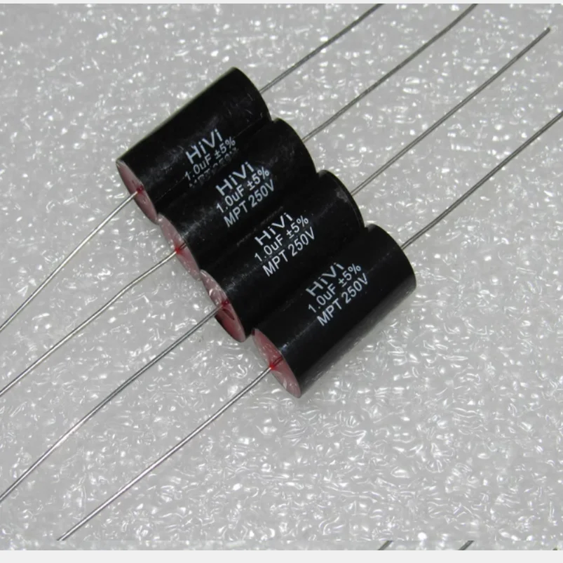 5PCS/LOT HiVi 250V 3.3UF, 5.6UF, 6.8UF, 10UF, 18UF, 20UF Red Head Frequency Divider Capacitor