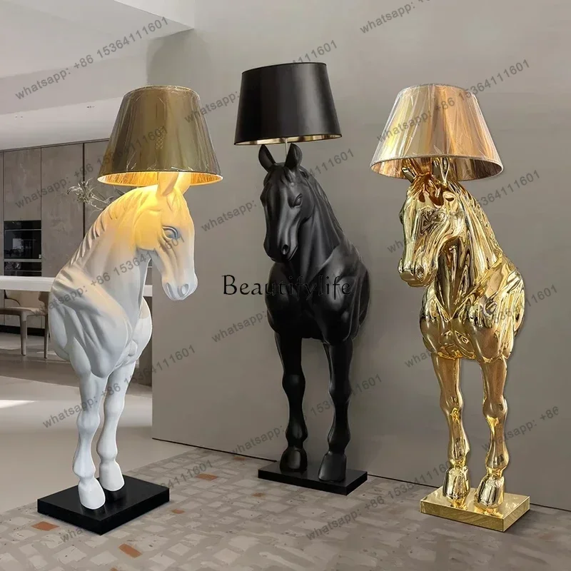 Factory Direct  Creative Halfling Sculpture Entrance Nordic Decoration Floor Ornament Luminous Object