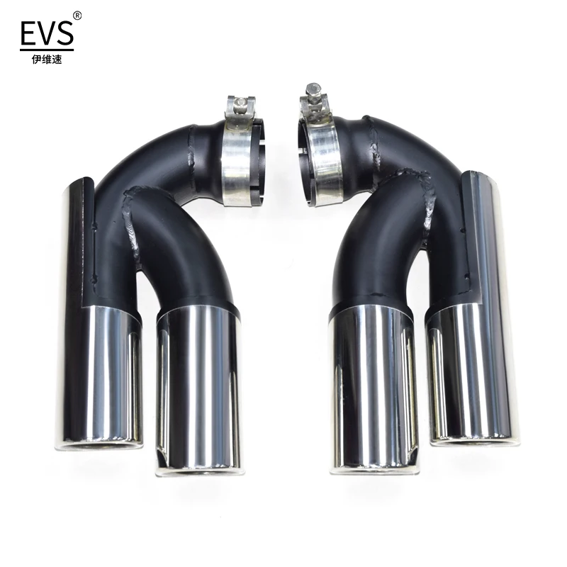 For Volkswagen Touareg V6 V8 Upgrade W12 Quad Exhaust Tip Stainless Steel Exhaust System Car Exhaust Pipe Muffler Tip Tailpipe