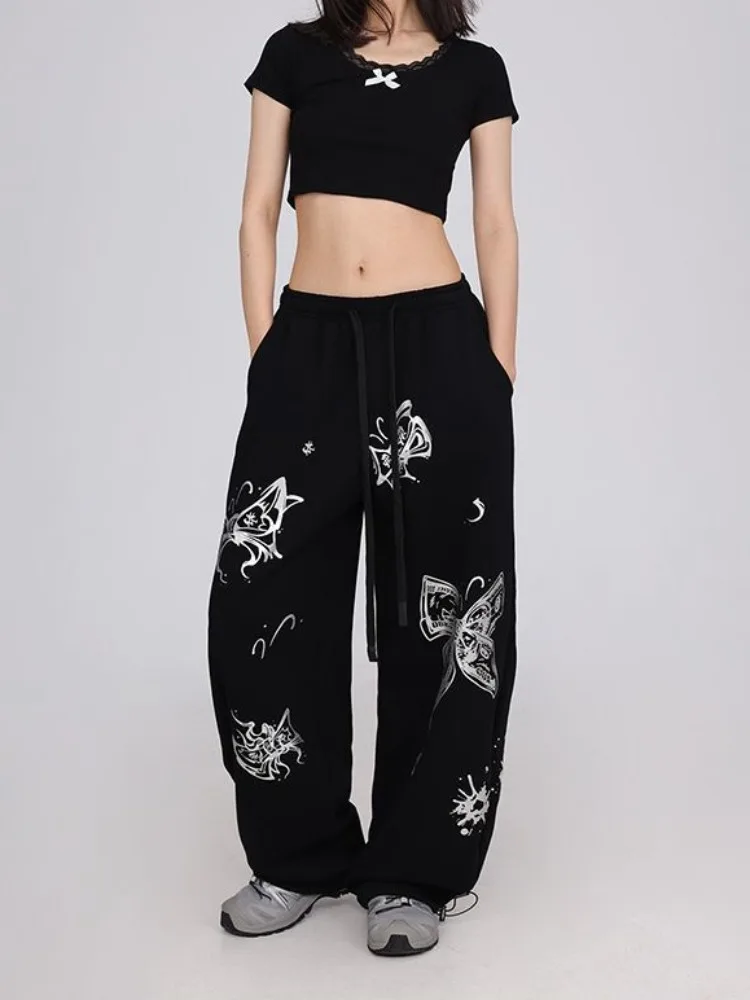 

HOUZHOU Y2k Vintage Baggy Woman Sweatpants Oversized Korean Fashion Harajuku Pants Streetwear Casual Gyaru 2000s Trousers Autumn