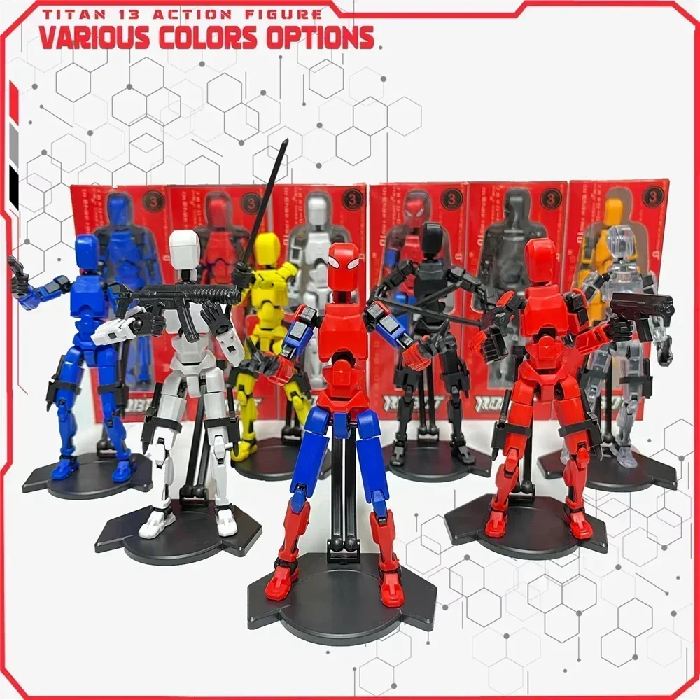 Lucky13 Toy Finished Figure + Base + Stand +Movable Action Figure Dummy Nova Robot Titan 13 Action Figure