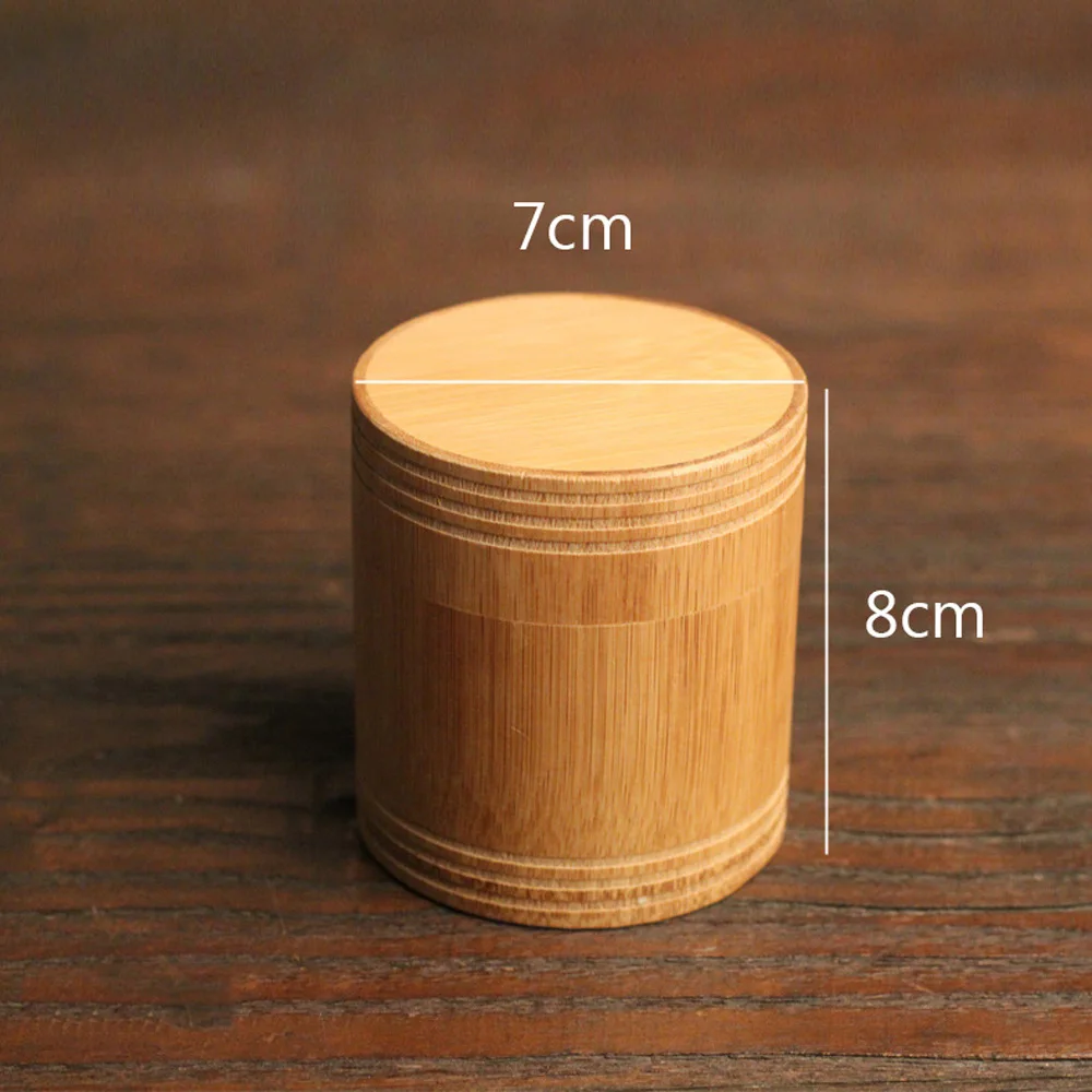 

Eco-friendly Tube Bottle Handmade Jar Bamboo Container Storage Box Organizer Tea Canister