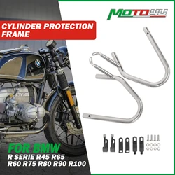 2PCS For BMW R Serious R45 R65 R60 R75 R80 R90 R100 Cafe Racer Cylinder Protection Set Engine Guard Crash Bar Frame drop bar