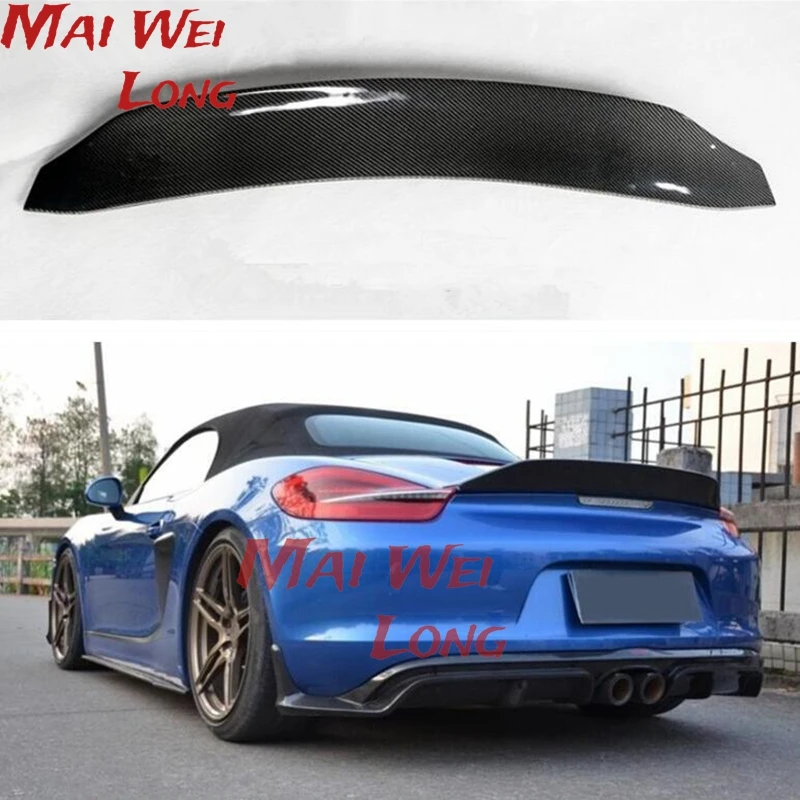 

Carbon Fiber Rear Wing Trunk Lip Spoiler For Porsche Cayman Boxster 981 2013 2014 2015 2016 Year