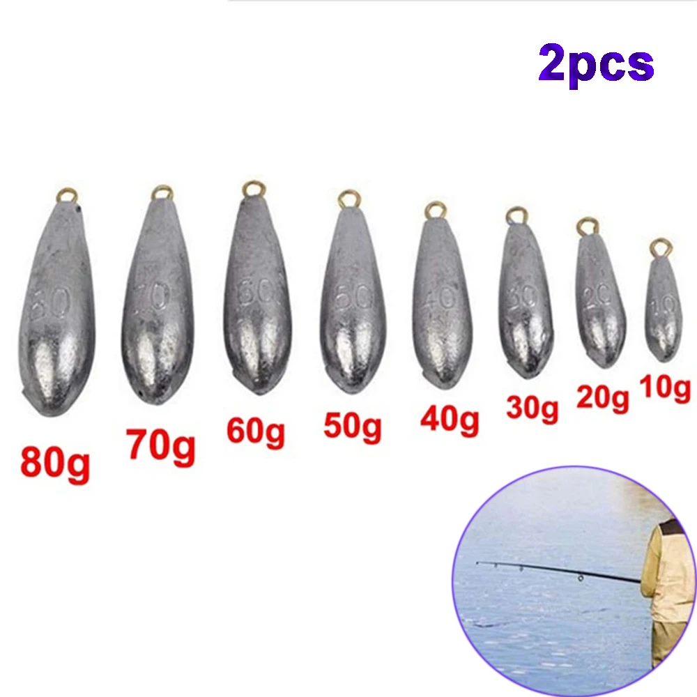 

Oval 2pcs Tackle Angling Gear Sinking Bait Weight Split Shot Fishing Accessories Fishing Sinkers Lead Sinker Lead Weights