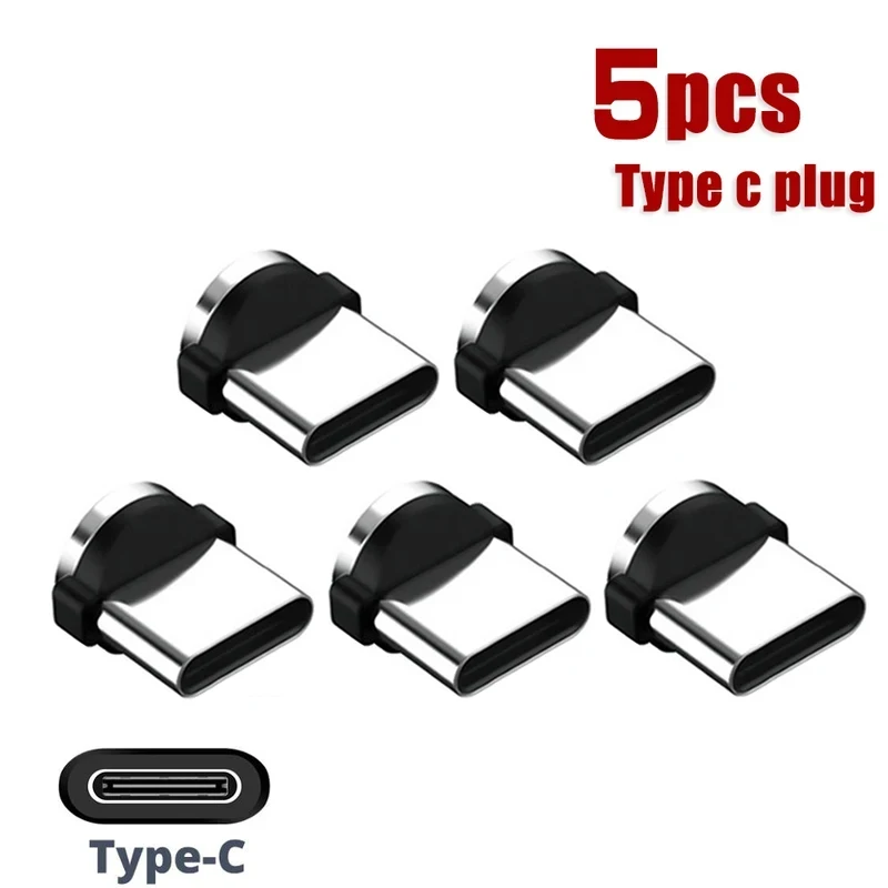 5/10pcs Mobile Phone Replacement Parts Easy Operate Durable Converter Rotation Magnetic Tips Charging Cable Adapter