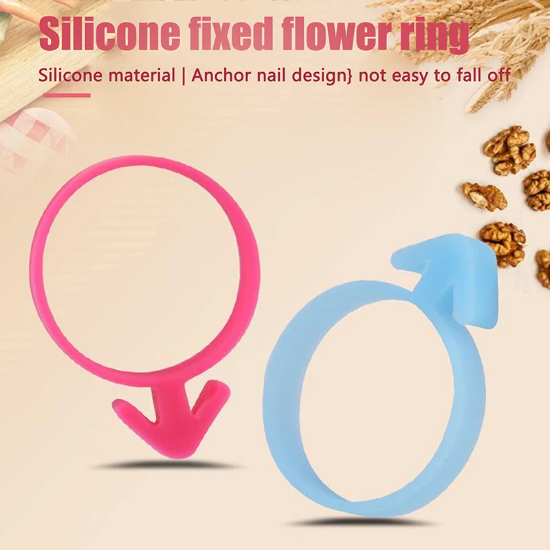 

10pcs Silicone Icing Bag Ties Fixed Rings DIY Reusable Piping Decorating Bag Rubber Band Lashing Pastry Tool Outdoor Tableware