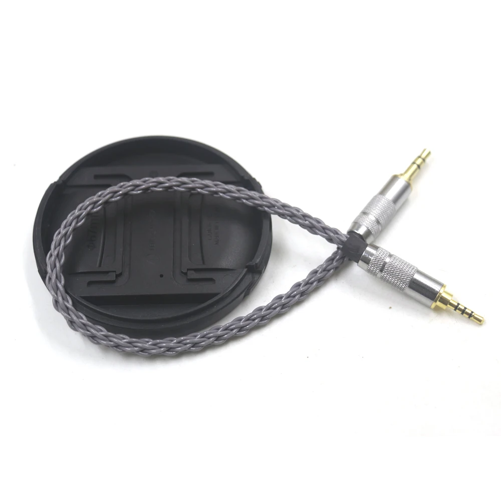 Cavo adattatore Audio grigio per cavo Aux di prolunga Stereo maschio bilanciato da 2.5mm a 3.5mm maschio