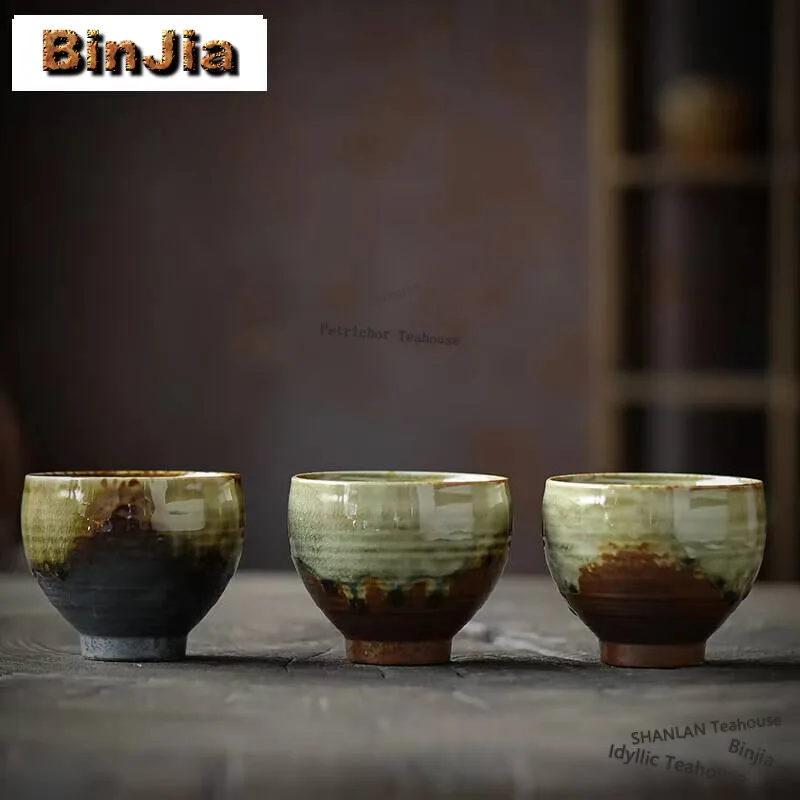 

120ml Kiln Transformation Handmade Tea-calix Household Large Capacity Teacup Luxury Jug Master Cups for Tea Supplies Collection