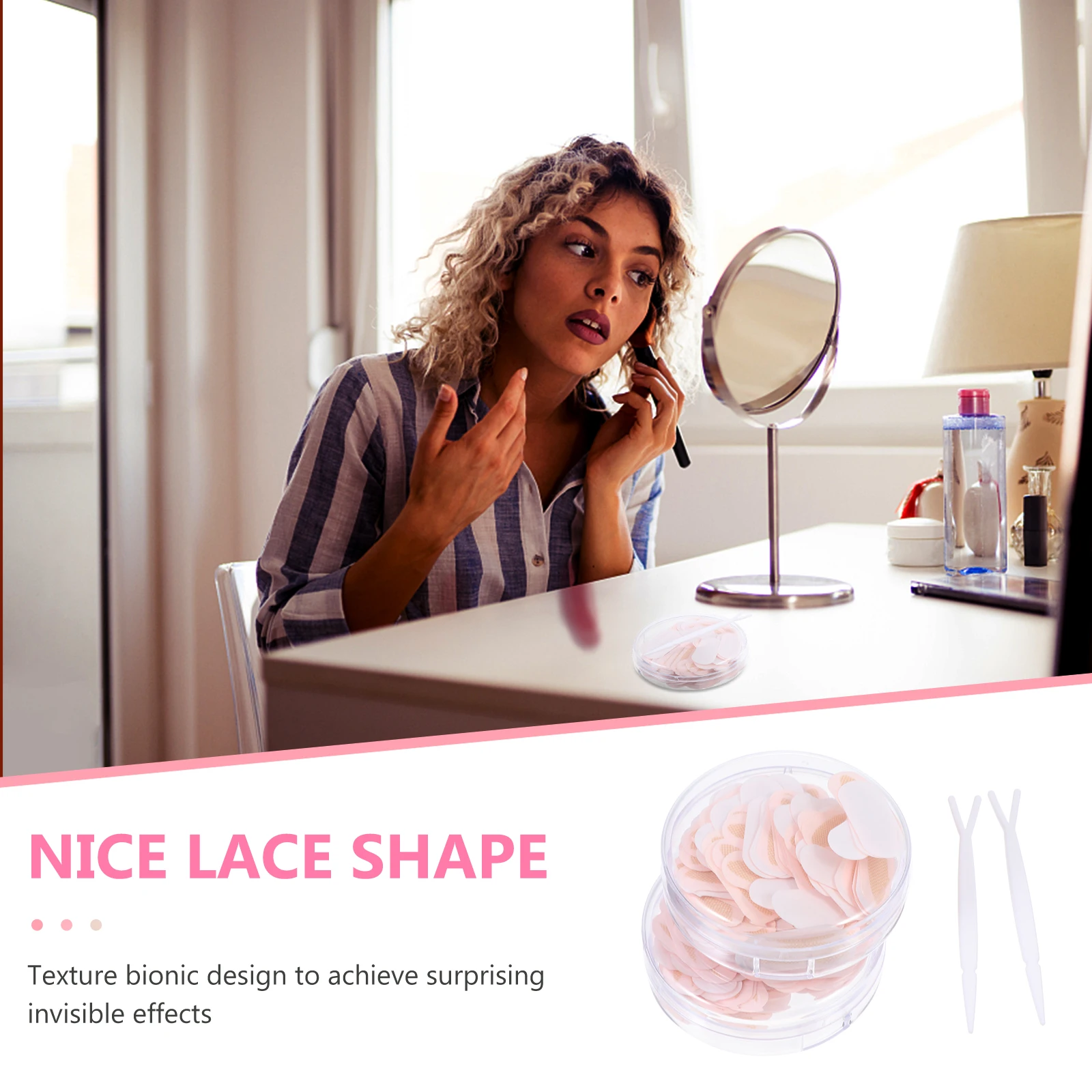 

2 Boxes Double Eyelid Stickers Tapes Thin Shaping Makeup Supplies Women Eyelid Decor Practical Premium