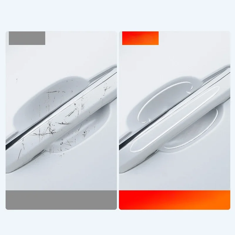 8 قطعة مقبض باب السيارة ملصق شفاف المضادة للخدش شريط حماية لاند روفر ديسكفري رينج روفر Evpque فريلاندر