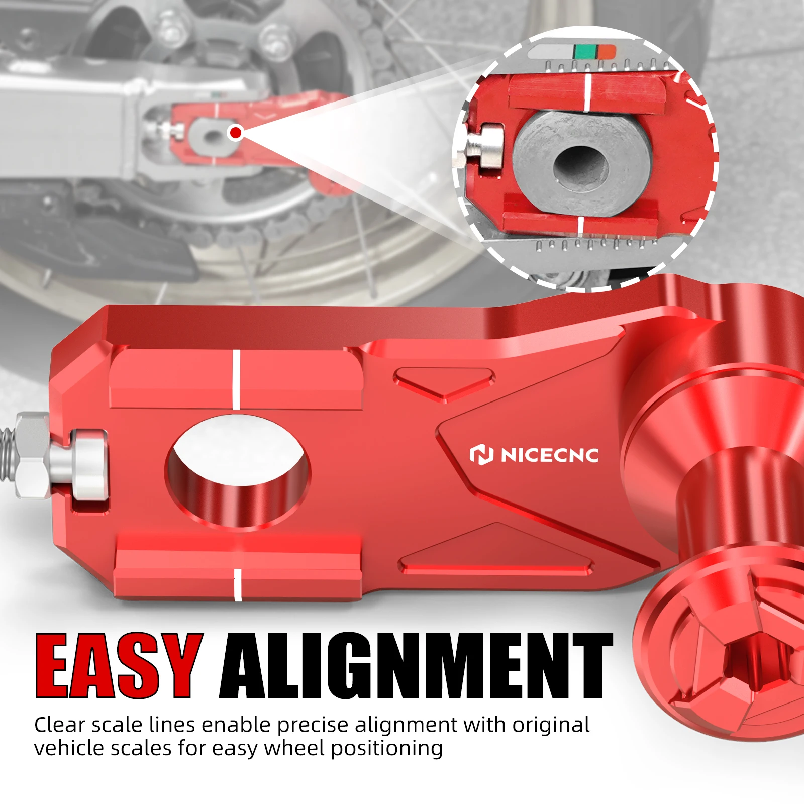 Motorcycle Axle Blocks Chain Adjusters w/Swingarm Spools for Honda CRF1100L Africa Twin/Adventure Sports 2020-2024 2025 2026