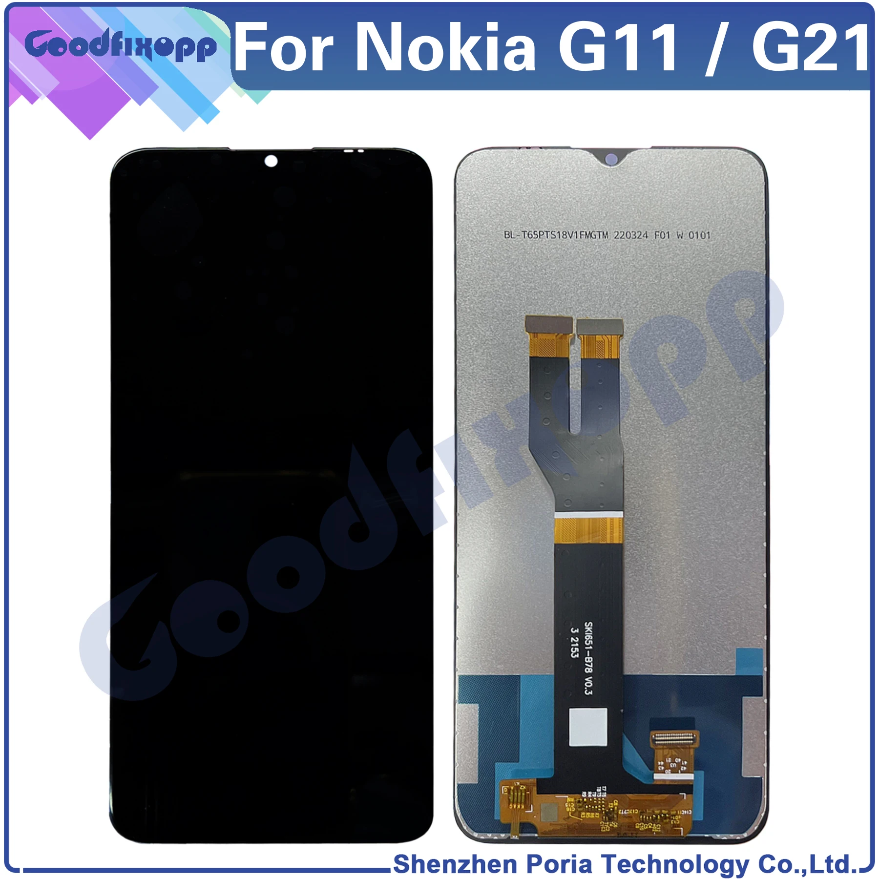 For Nokia G11 G21 TA-1401 TA-1418 TA-1477 TA-1415 TA-1405 TA-1404 TA-1412 LCD Display Touch Screen Digitizer Assembly