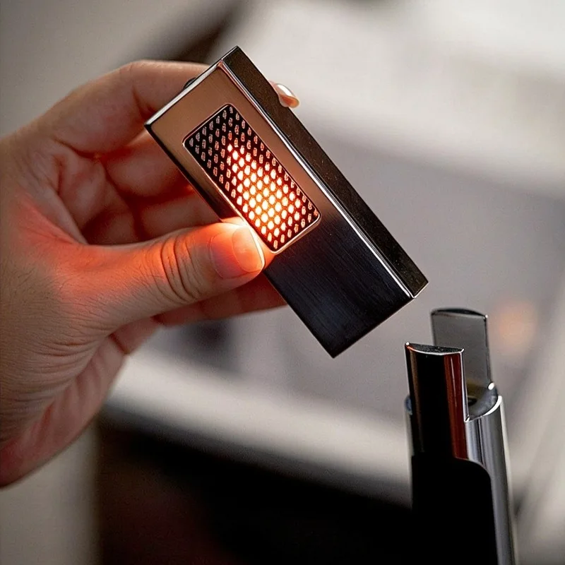 Cyberpunk Portable Mood Light Electronic Candle Design Ambient Light Magnetic Rechargeable Wireless Lamp Home Decor Desk Lamp