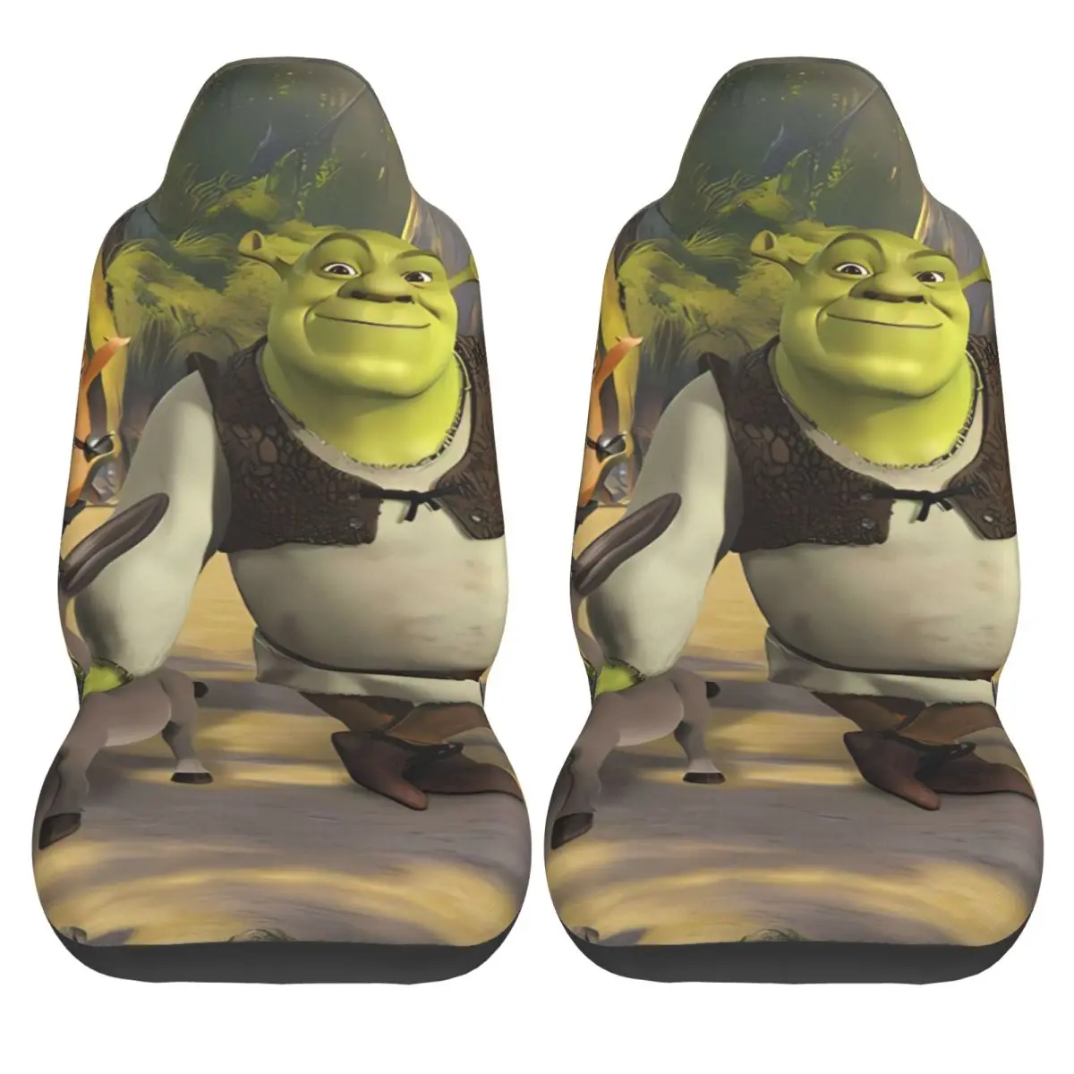 

Shreks Pun Car Seat Covers 2 Pcs Fashion Auto Seat Covers Minivan Polyester Flexible Cover