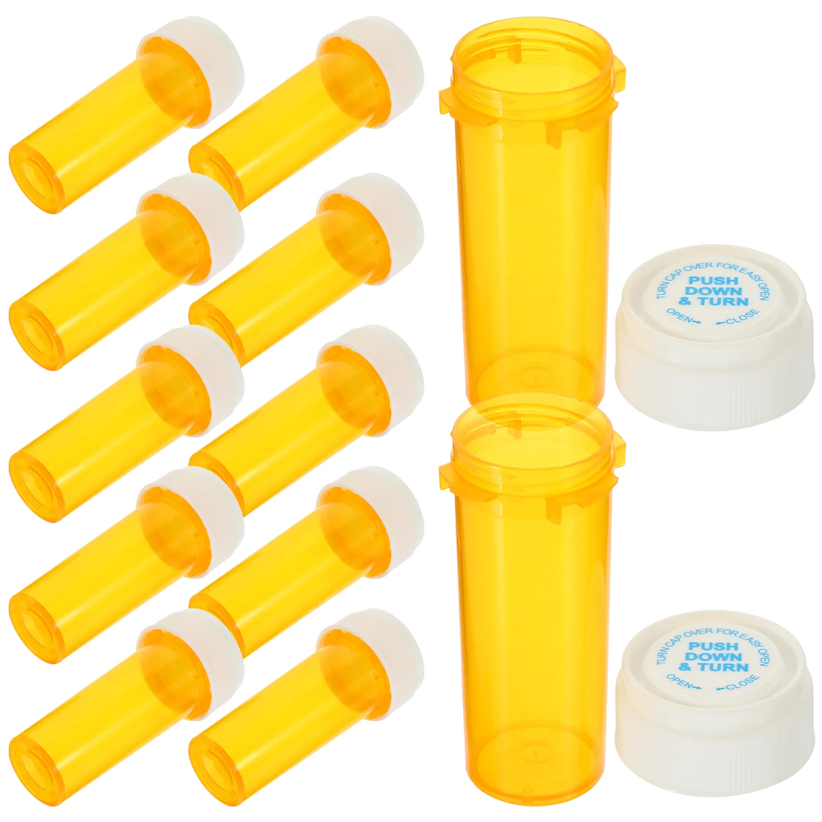 

12 Pcs Pill Bottle Medicine Container Portable Organizer Small Transparent Mini Pills Convenient Accessory Bottles