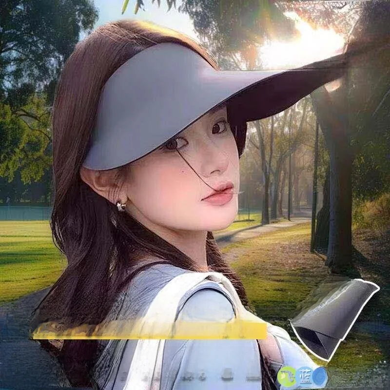 

Новая женская спортивная солнцезащитная шляпа 2026 года с широкими полями и открытым верхом, защита от УФ-излучения, повседневный стиль, защита UPF100+, для путешествий