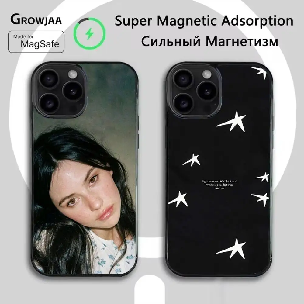 

G-Gracie Abrams Singer 21 Phone Case For iPhone 16e,16,15,14,13,12,11,Plus,Pro,Max,Mini Magsafe Magnetic Wireless Charging